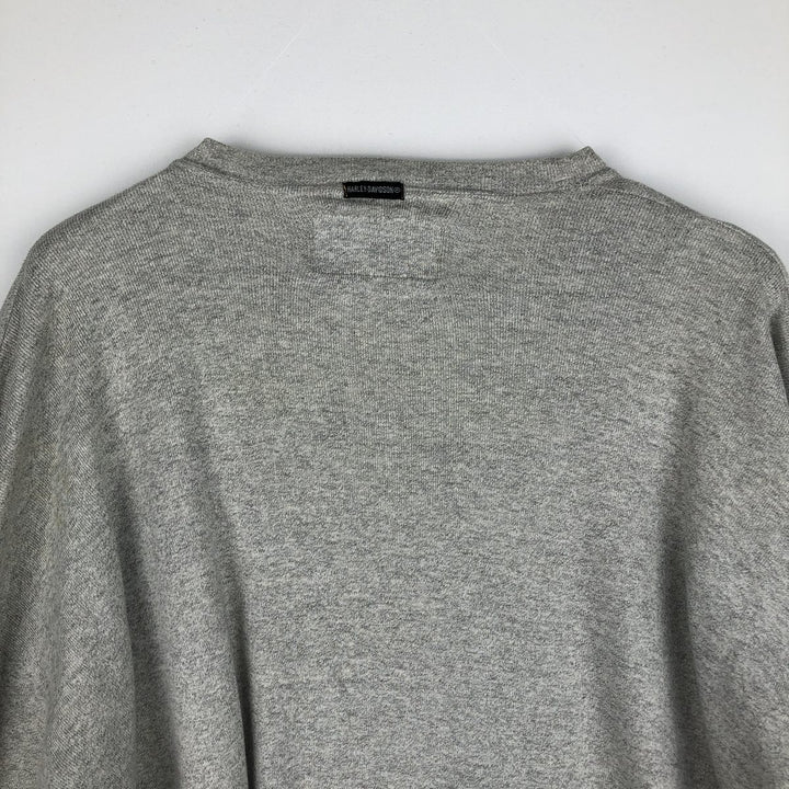 Harley-Davidson Long Sleeve T-Shirt, Men's XXL unclear gray type Vintage Second Hand