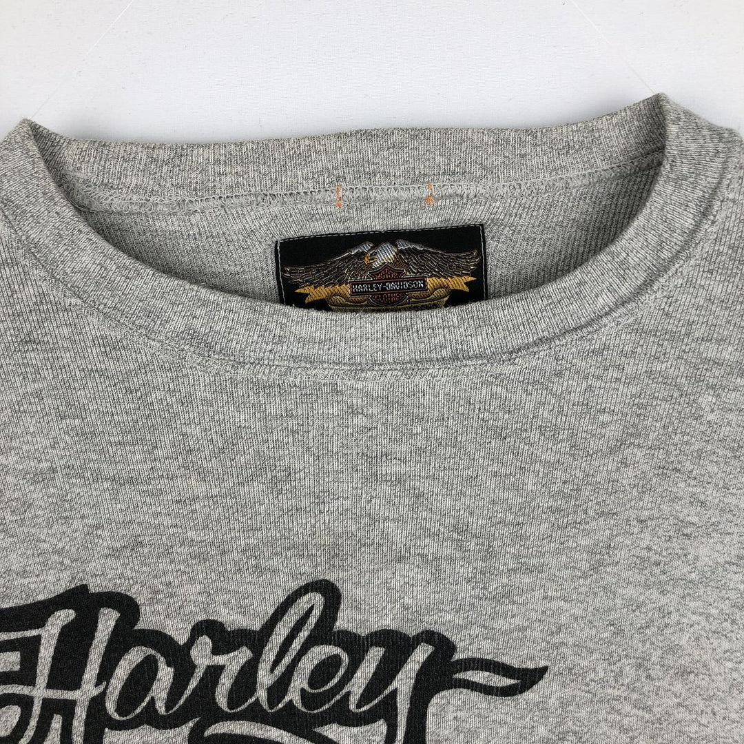 Harley-Davidson Long Sleeve T-Shirt, Men's XXL unclear gray type Vintage Second Hand