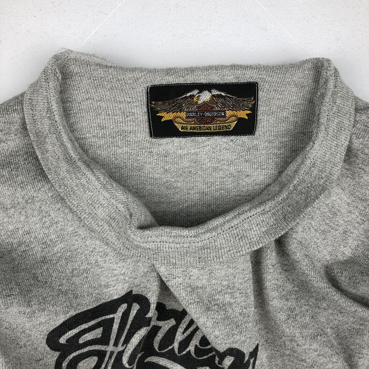 Harley-Davidson Long Sleeve T-Shirt, Men's XXL unclear gray type Vintage Second Hand