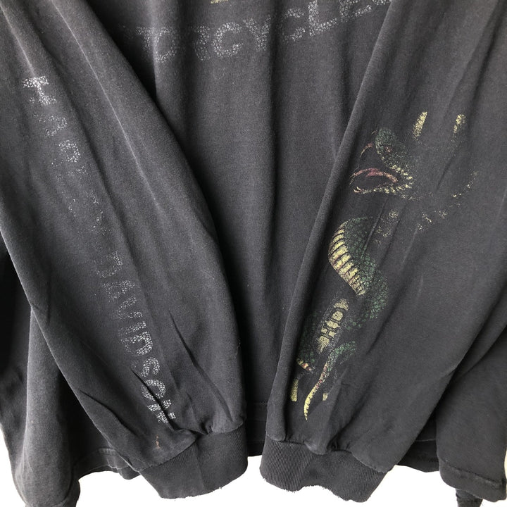 Big Size Harley-Davidson Motorcycle Long-Sleeve T-Shirt (Men's XXXL equivalent) cotton black type Vintage Second Hand
