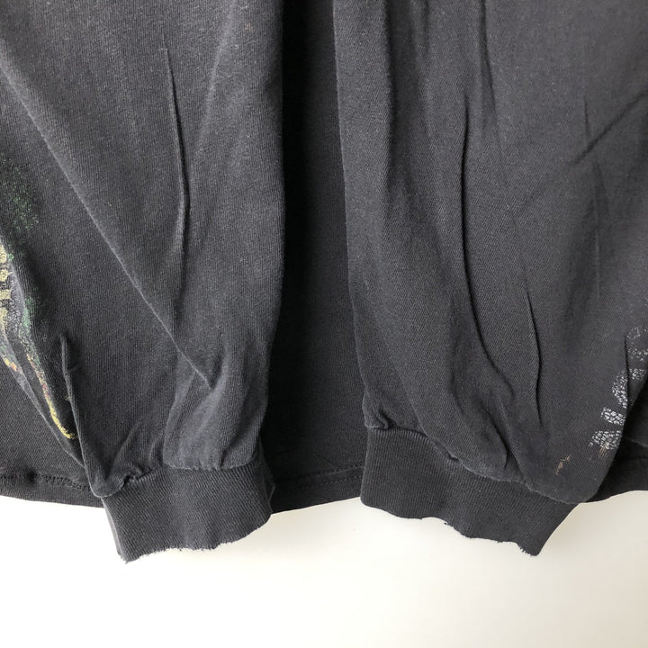 Big Size Harley-Davidson Motorcycle Long-Sleeve T-Shirt (Men's XXXL equivalent) cotton black type Vintage Second Hand