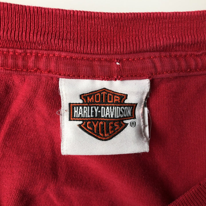 Harley-Davidson Stars and Stripes Eagle Pattern Long-Sleeve T-Shirt (Men's XL equivalent) cotton red type Vintage Second Hand