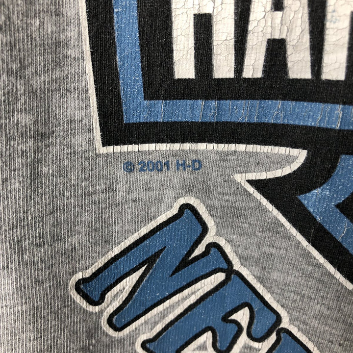 2000'S Harley-Davidson Motorcycle Long Sleeve T-Shirt, Made in USA, Men's Size XXL cotton gray type Vintage Second Hand