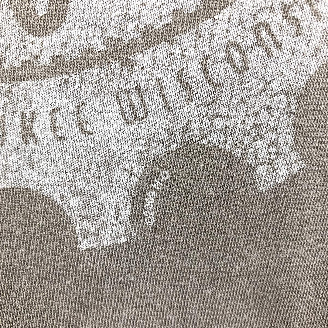 2000'S Harley-Davidson Stars and Stripes Fire Pattern Long-Sleeve T-Shirt (Men's XXL equivalent) unclear gray type Vintage Second Hand