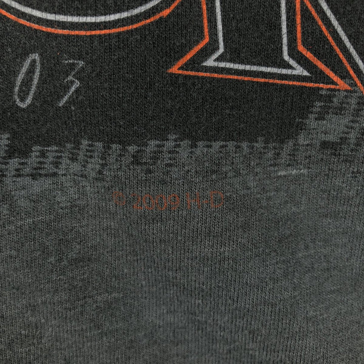 Harley-Davidson Long Sleeve T-Shirt Made in USA Men's Size L cotton gray type Vintage Second Hand