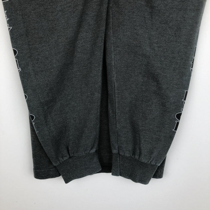 Harley-Davidson Long Sleeve T-Shirt Made in USA Men's Size L cotton gray type Vintage Second Hand