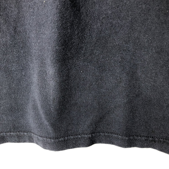 2000'S ALSTYLE Eagle Pattern Parody Motorcycle Long-Sleeve T-Shirt (Men's Size M) cotton black type Vintage Second Hand
