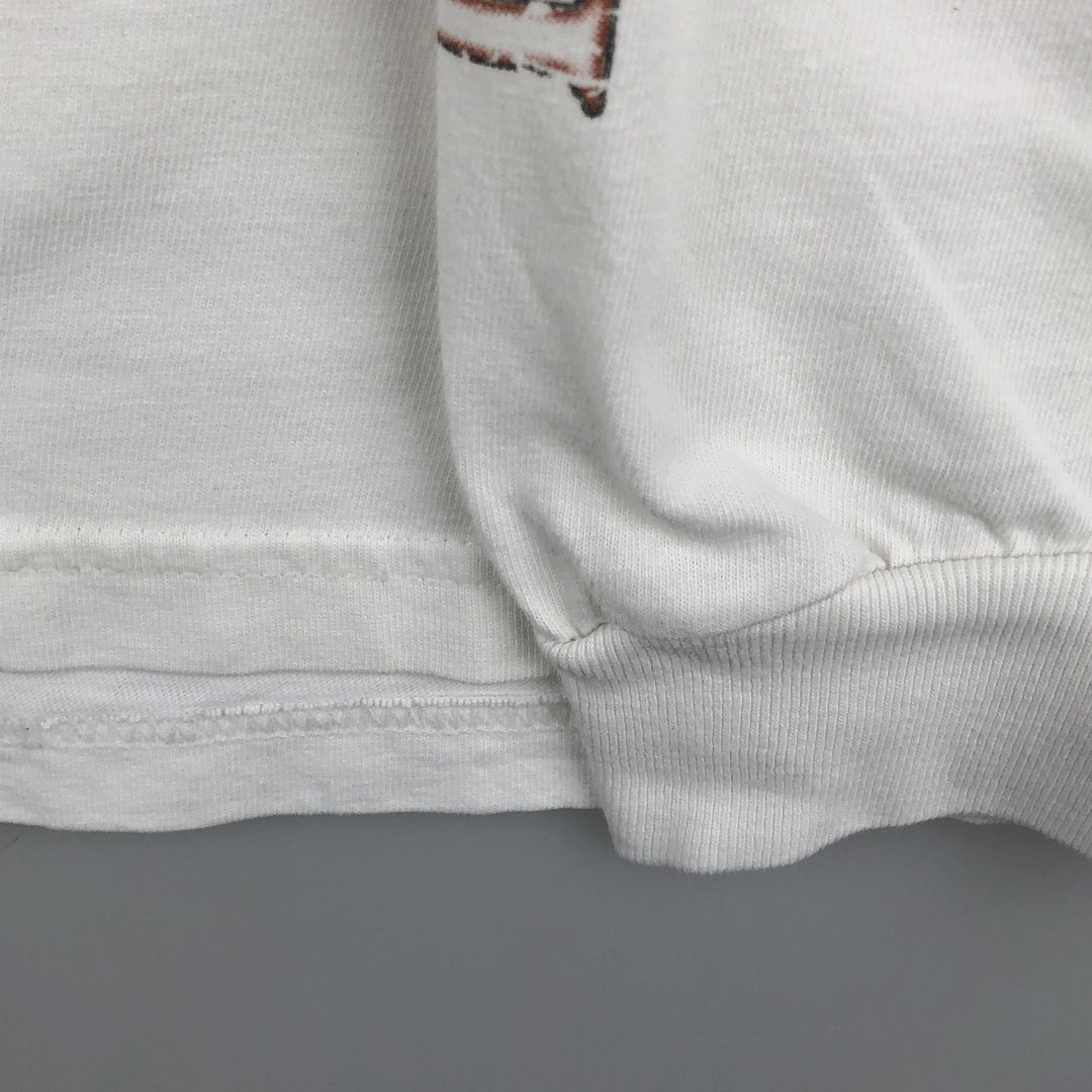 Harley-Davidson Long Sleeve T-Shirt Made in USA Men's Size L cotton white type Vintage Second Hand