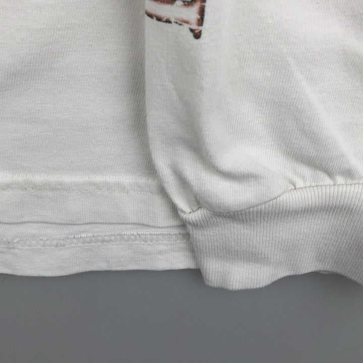 Harley-Davidson Long Sleeve T-Shirt Made in USA Men's Size L cotton white type Vintage Second Hand
