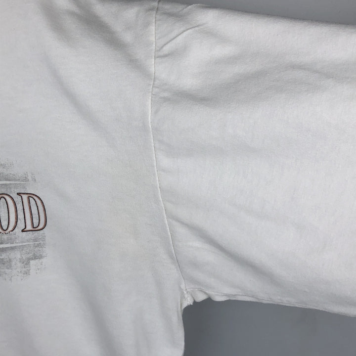 Harley-Davidson Long Sleeve T-Shirt Made in USA Men's Size L cotton white type Vintage Second Hand