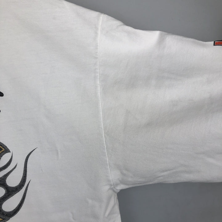 Harley-Davidson Long Sleeve T-Shirt, Men's XL Size unclear white type Vintage Second Hand