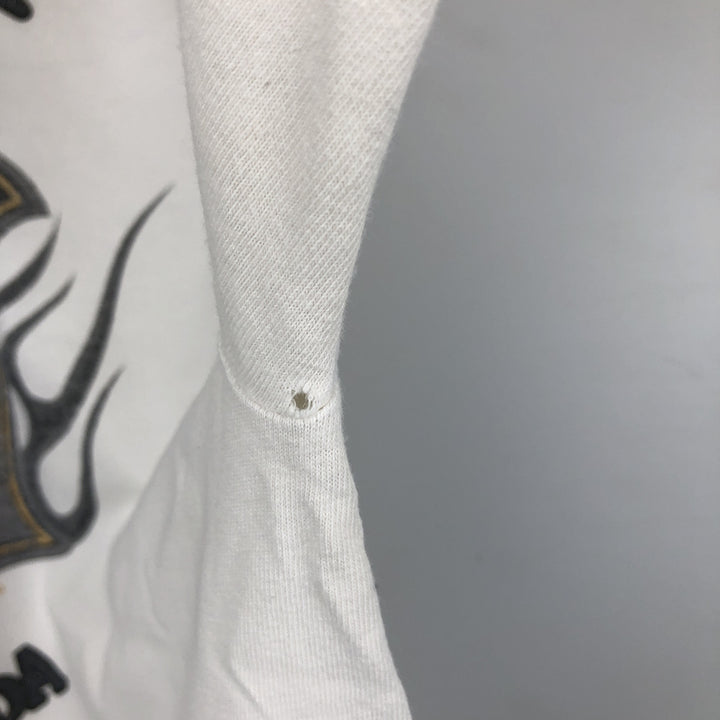 Harley-Davidson Long Sleeve T-Shirt, Men's XL Size unclear white type Vintage Second Hand