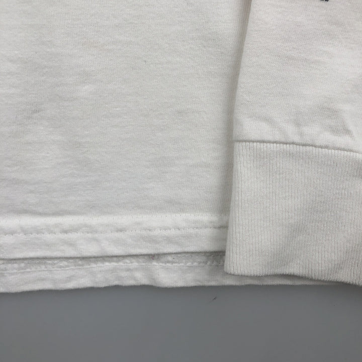 Harley-Davidson Motorcycle Long Sleeve T-Shirt, Men's Size L unclear white type Vintage Second Hand