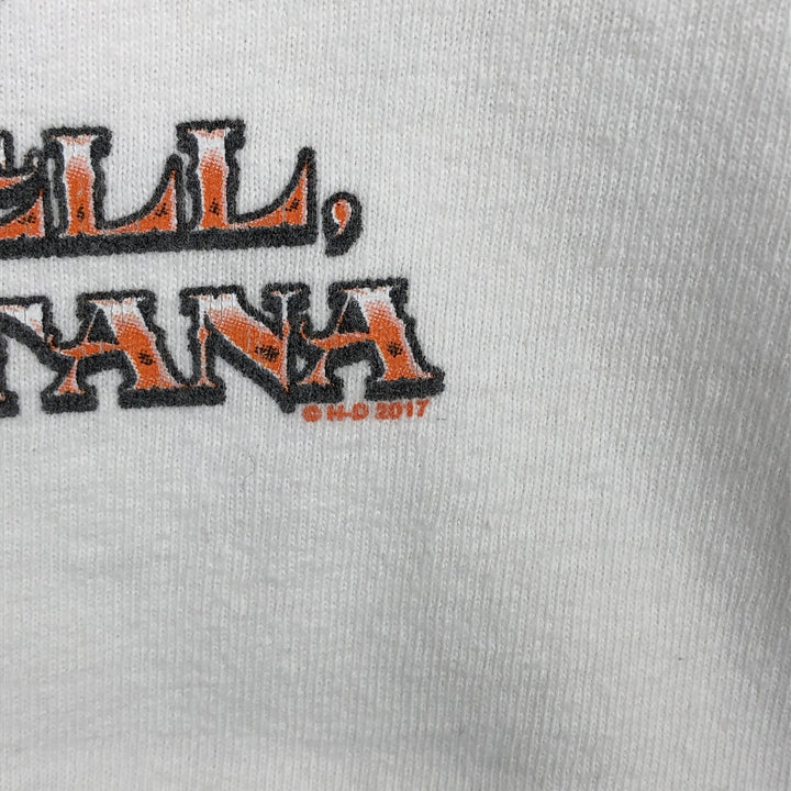 Oversized Harley-Davidson Eagle Pattern Motorcycle Long Sleeve T-Shirt, Men's Size XXXL cotton white type Vintage Second Hand
