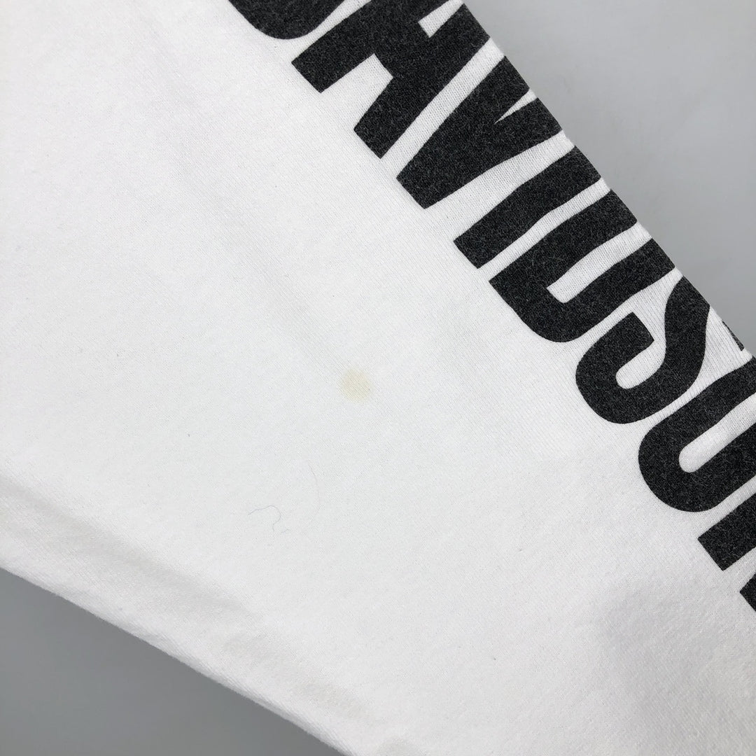 Harley-Davidson Motorcycle Long Sleeve T-Shirt, Men's Size Medium cotton white type Vintage Second Hand