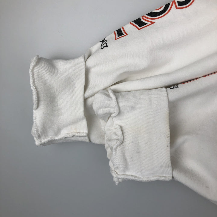 2000'S Harley-Davidson Motorcycle Eagle Pattern Long-Sleeve T-Shirt (Men's XL equivalent) cotton white type Vintage Second Hand