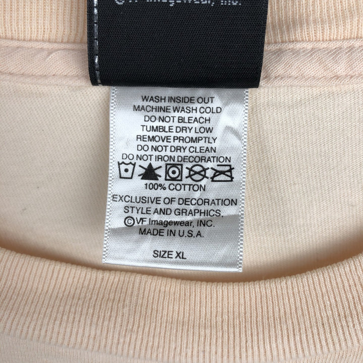 2000'S Harley-Davidson Fire Pattern Motorcycle Long-Sleeve T-Shirt, Made in USA, Men's Size XL (approx.) cotton orange type Vintage Second Hand