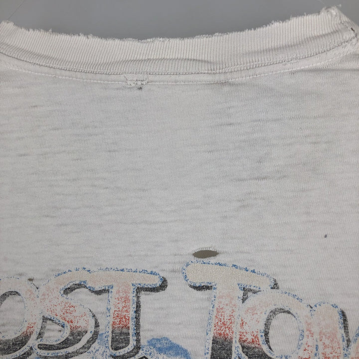 2000'S Harley-Davidson Fire Pattern Long Sleeve T-Shirt, Made in USA, Men's Size XL cotton white type Vintage Second Hand