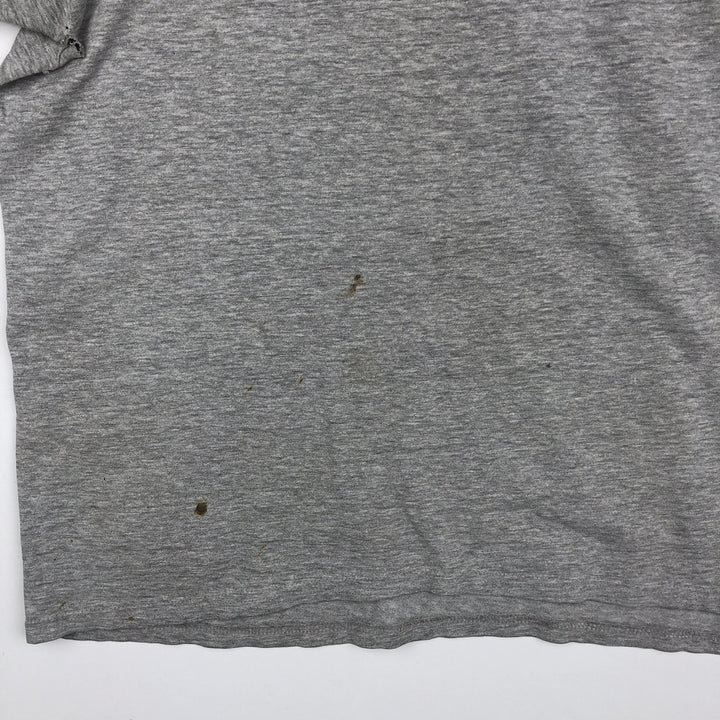 Hanes Harley-Davidson Eagle Pattern Long-Sleeve T-Shirt, Made in USA, Men's XXL equivalent. cotton gray type Vintage Second Hand
