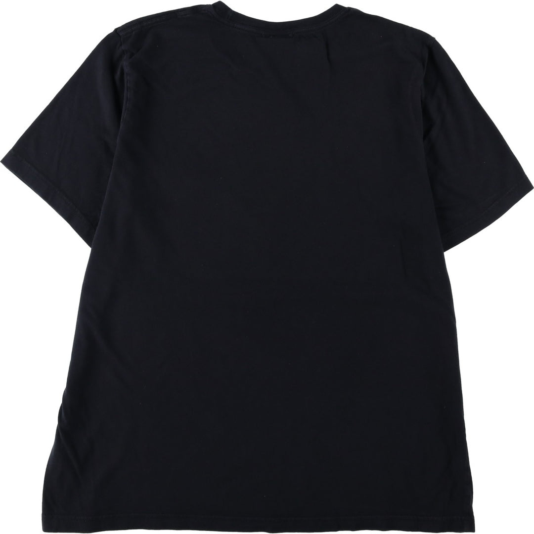 Thrasher Fire Pattern Logo Print T-Shirt, Men's Size XL (approx.) cotton black type Vintage Second Hand
