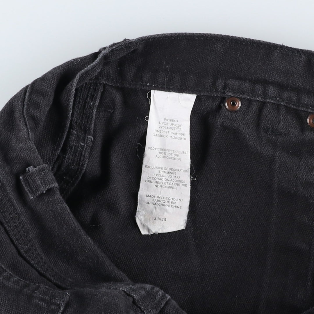 Dickies Double Knee Duck Painter Pants Men's W32 equivalent cotton black type Vintage Second Hand