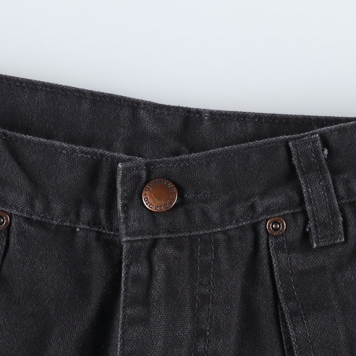 Dickies Double Knee Duck Painter Pants Men's W32 equivalent cotton black type Vintage Second Hand