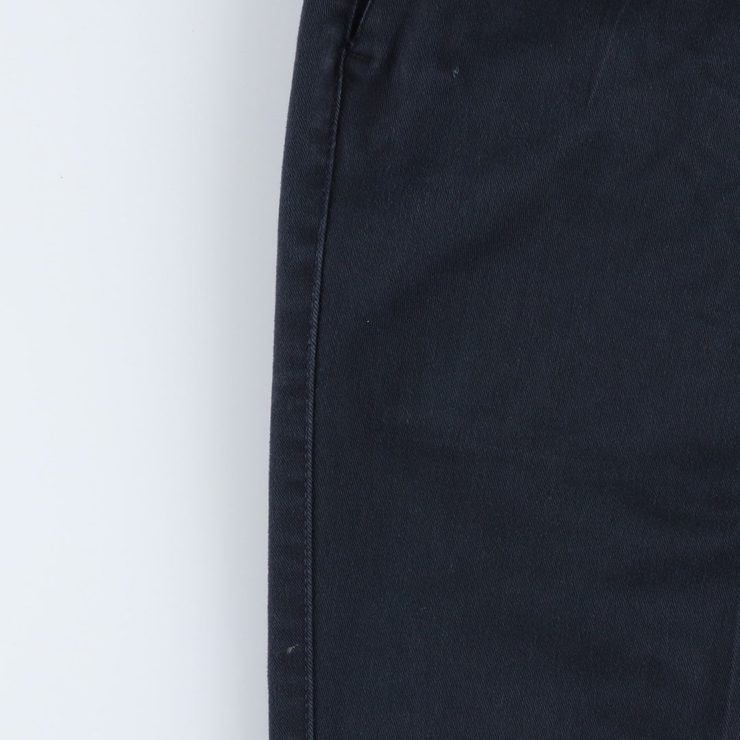 90'S Dockers/Levi's Classic Fit Two-Pleat Chino Pants, Made in USA, Men's Size W34 (approx.), Vintage cotton navy blue type Vintage Second Hand