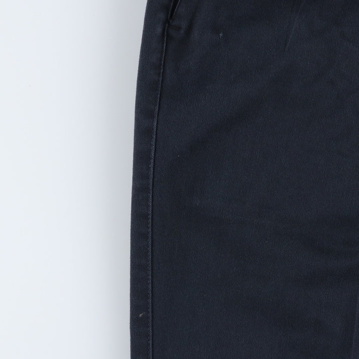 90'S Dockers/Levi's Classic Fit Two-Pleat Chino Pants, Made in USA, Men's Size W34 (approx.), Vintage cotton navy blue type Vintage Second Hand