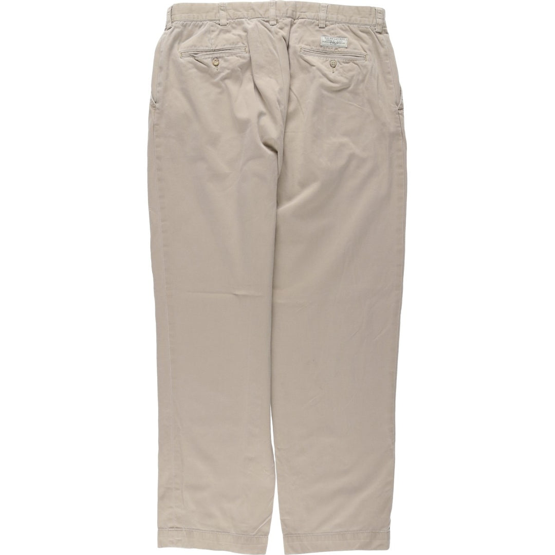Ralph Lauren POLO by Ralph Lauren PROSPECT PANT Chino pants for men, equivalent to w35 cotton Beige type Vintage Second Hand