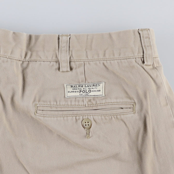 Ralph Lauren POLO by Ralph Lauren PROSPECT PANT Chino pants for men, equivalent to w35 cotton Beige type Vintage Second Hand