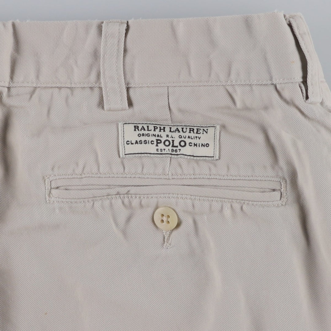 Ralph Lauren POLO by Ralph Lauren PROSPECT PANT Chino pants for men, equivalent to w34 cotton ivory Vintage Second Hand