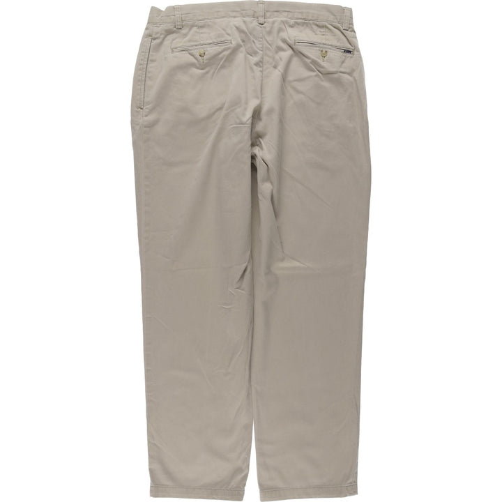 Ralph Lauren POLO RALPH LAUREN CLASSIC FIT PLEATED Two-Pleat Chino Pants, Men's Size W35 (approx.) cotton Beige type Vintage Second Hand