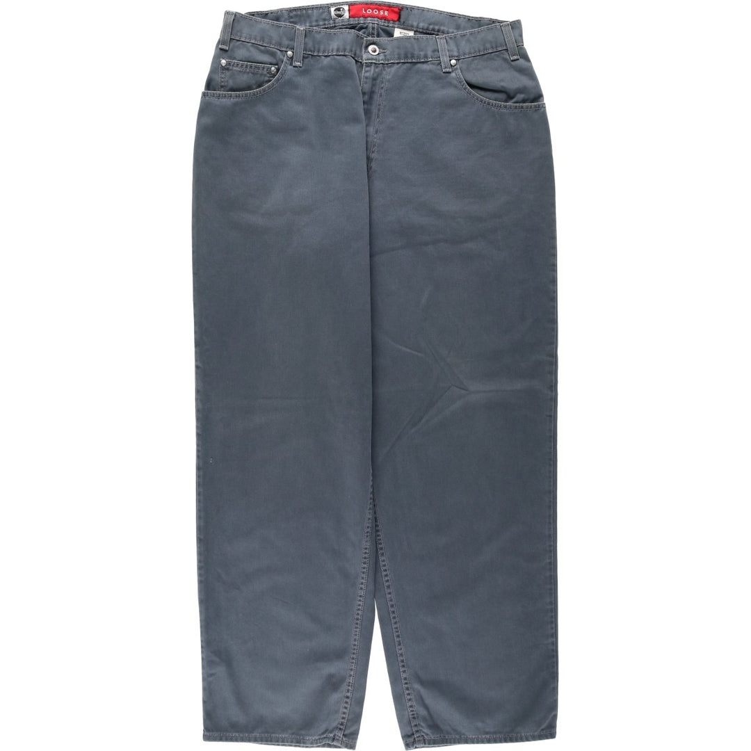 1990'S Levi's Silver Tab Loose Chino Pants, Made in USA, Men's Size W38 (approx.), Vintage cotton navy blue type Vintage Second Hand