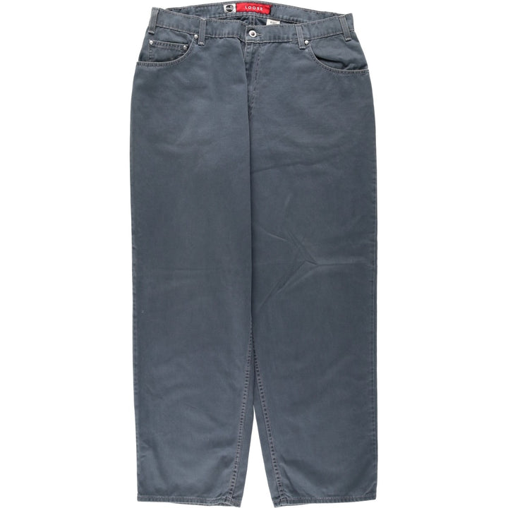 1990'S Levi's Silver Tab Loose Chino Pants, Made in USA, Men's Size W38 (approx.), Vintage cotton navy blue type Vintage Second Hand