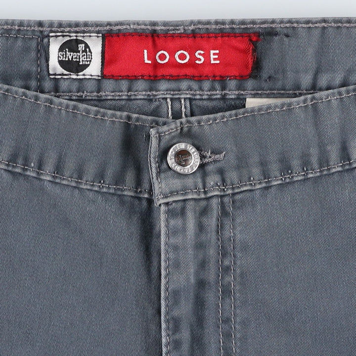 1990'S Levi's Silver Tab Loose Chino Pants, Made in USA, Men's Size W38 (approx.), Vintage cotton navy blue type Vintage Second Hand
