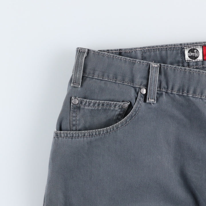 1990'S Levi's Silver Tab Loose Chino Pants, Made in USA, Men's Size W38 (approx.), Vintage cotton navy blue type Vintage Second Hand