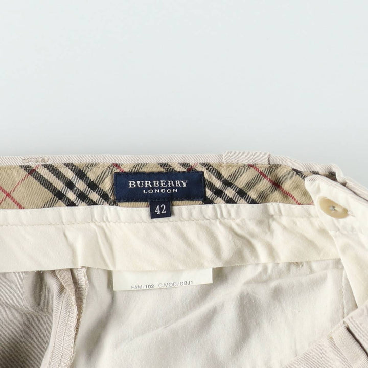Burberry's BURBERRY LONDON Chino Pants, Men's W31 (approx.) cotton Beige type Vintage Second Hand