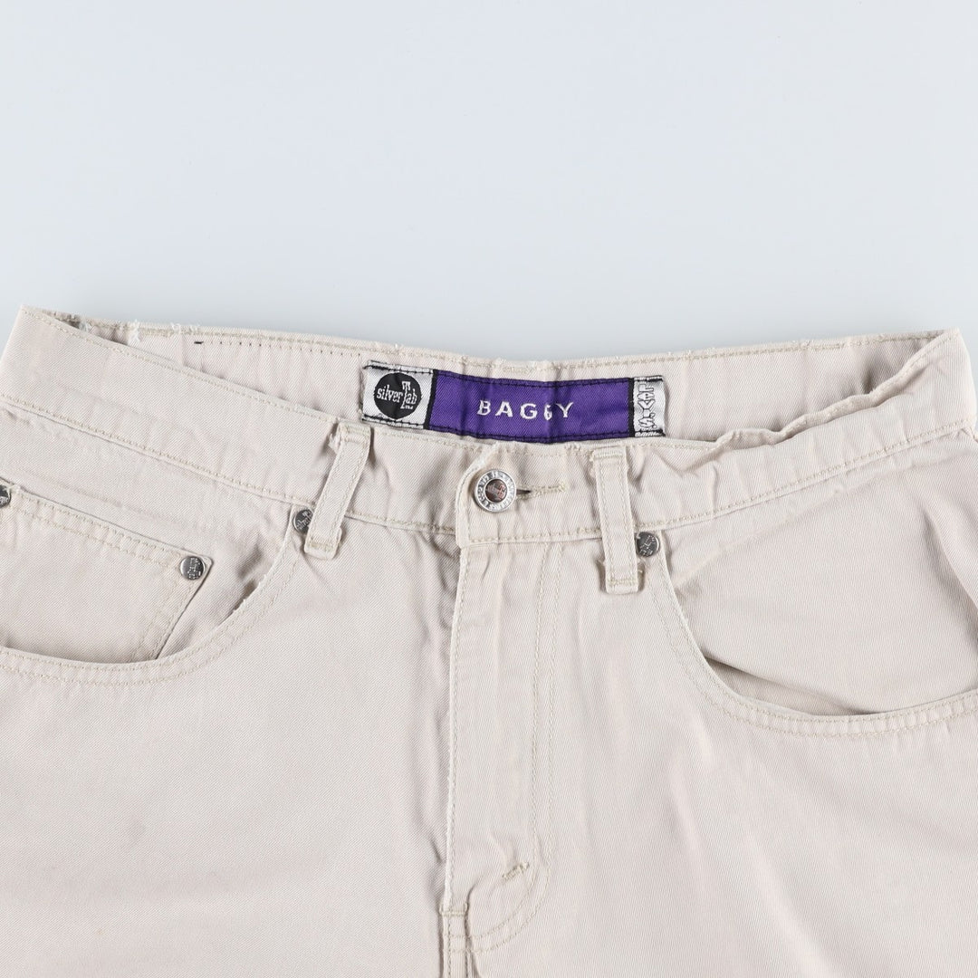 90s-00'S Levi's Silver Tab Baggy Chino Pants, Men's W30 (approx.), Vintage cotton ivory Vintage Second Hand