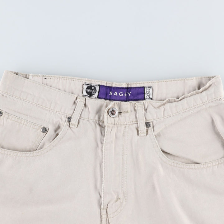90s-00'S Levi's Silver Tab Baggy Chino Pants, Men's W30 (approx.), Vintage cotton ivory Vintage Second Hand