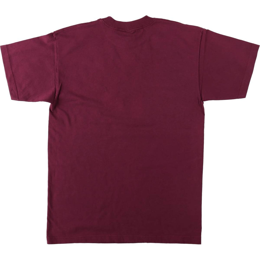 Jansport Boston University College T-shirt, Made in USA, Men's Size M cotton burgundy type Vintage Second Hand
