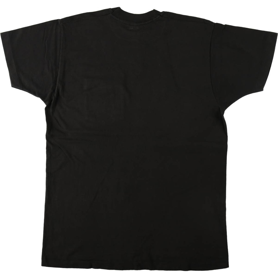 90'S Fruit of the Loom plain pocket T-shirt made in the USA, men's XL size, vintage cotton black type Vintage Second Hand