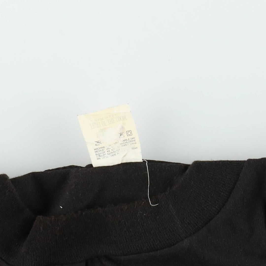90'S Fruit of the Loom plain pocket T-shirt made in the USA, men's XL size, vintage cotton black type Vintage Second Hand