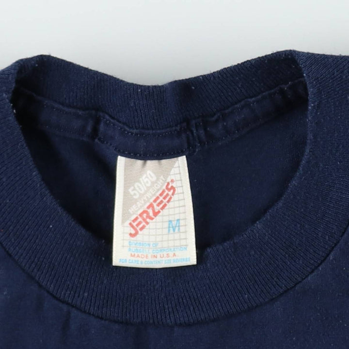 80s-90'S Jerseys Jerzees 50 cotton navy blue type Vintage Second Hand