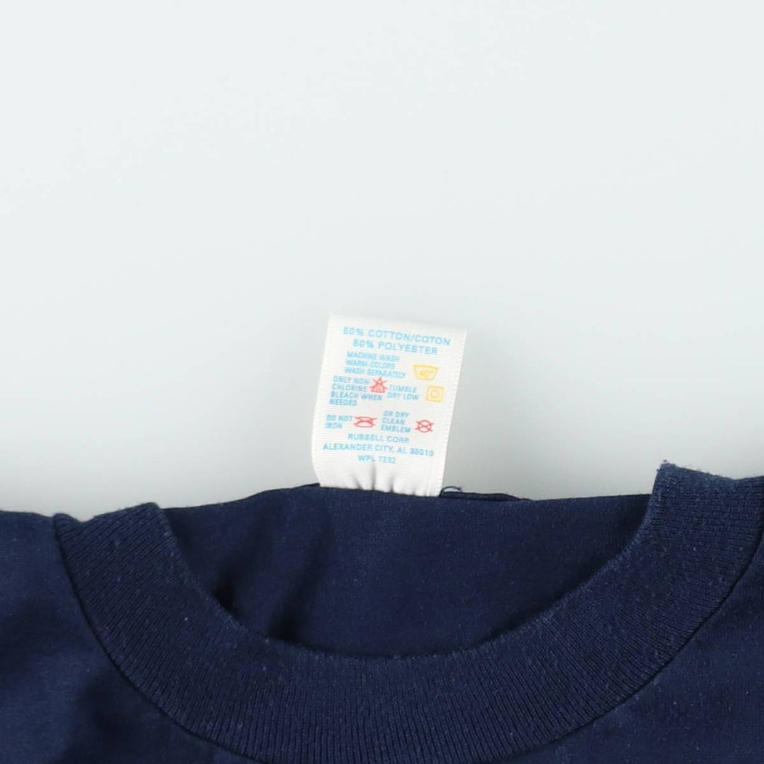 80s-90'S Jerseys Jerzees 50 cotton navy blue type Vintage Second Hand