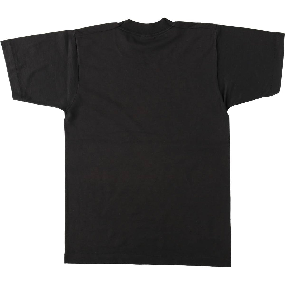 90'S Fruit of the Loom Print T-Shirt, Made in USA, Men's Size S (Equivalent), Vintage cotton black type Vintage Second Hand
