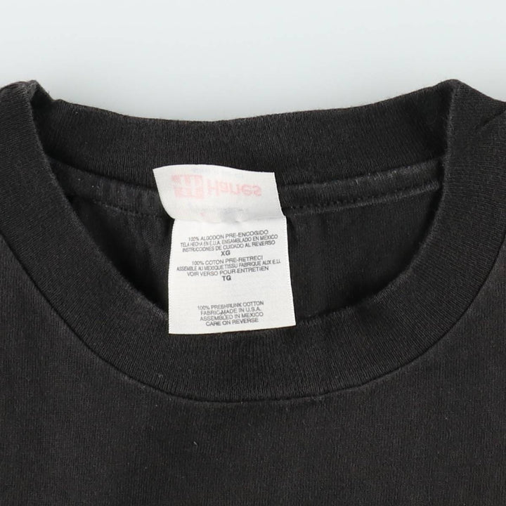 90s-00'S Hanes STEDMAN Print T-Shirt, Men's XL (approx.) cotton black type Vintage Second Hand