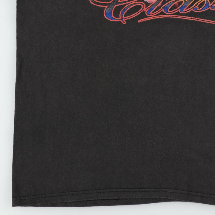 90s-00'S Hanes STEDMAN Print T-Shirt, Men's XL (approx.) cotton black type Vintage Second Hand