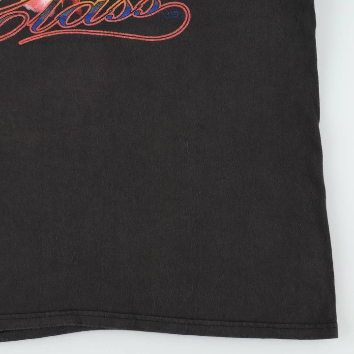 90s-00'S Hanes STEDMAN Print T-Shirt, Men's XL (approx.) cotton black type Vintage Second Hand