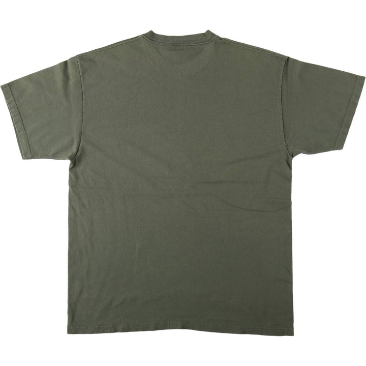 90'S Anvil Printed T-shirt, Men's XL, Vintage cotton Khaki type Vintage Second Hand