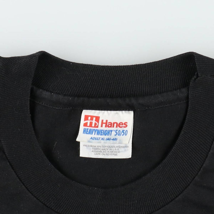 90'S Hanes souvenir t-shirt, men's size XL equivalent, vintage. cotton black type Vintage Second Hand